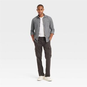 NWT Men's Mid-Weight Flannel Long Sleeve Shirt Goodfellow 
Heather Gray M